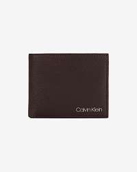 Calvin Klein hnedá pánska kožená peňaženka Bifold 5CC Small