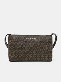 Calvin Klein hnedé crossbody kabelka EW Xbody Monogram