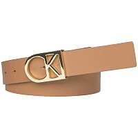 Calvin Klein hnedý opasok CK Logo Belt 230