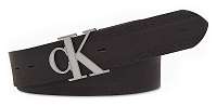 Calvin Klein hnedý pánsky kožený opasok CKJ GymClass Monogram s logom