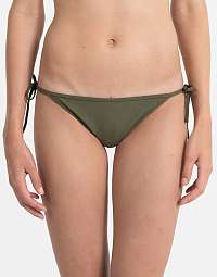 Calvin Klein khaki spodný diel dvojdielnych plaviek Cheeky String Side