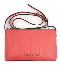 Calvin Klein korálová crossbody kabelka NY Shaped EW Crossbody