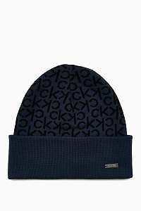 Calvin Klein tmavomodrá čiapka Industrial Mono Beanie M Navy