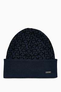 Calvin Klein tmavomodrá čiapka Industrial Mono Beanie M Navy