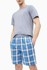 Calvin Klein modré pánske pyžamo S/S Short Set - M