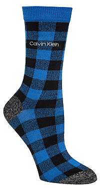 Calvin Klein modré kockované ponožky Buffalo Check --41