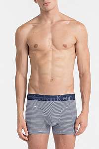 Calvin Klein modré pruhované boxerky Focused Fit - XL