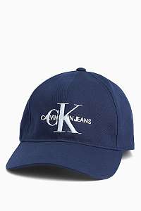 Calvin Klein tmavomodrá šiltovka J Monogram Cap Peacoat
