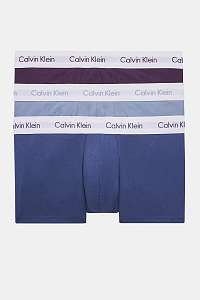 Calvin Klein modro-fialový 3 pack boxeriek Low Rise Trunk 3PK