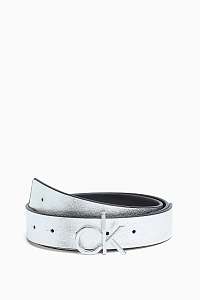 Calvin Klein obojstranný opasok 3 CM CK Rev.Giftpack Silver/Black - 95