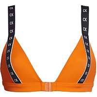 Calvin Klein oranžové horný diel plaviek Triangle-RP