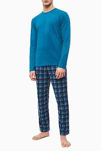 Calvin Klein petrolejové pánske pyžamo L/S Pant Set