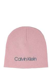 Calvin Klein púdrové čiapka Classic Beanie W Clear Pink
