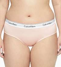 Calvin Klein púdrové nohavičky Boyshort Modern Cotton Plus Size so širokou gumou