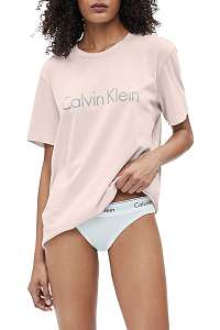 Calvin Klein púdrové tričko S/S Crew Neck s logom