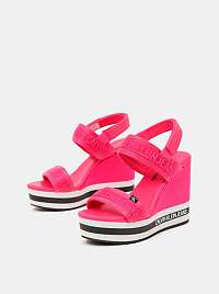 Calvin Klein ružové topánky na kline Wedge Sandal Sling