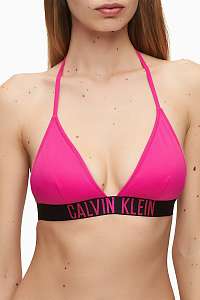 Calvin Klein ružový horný diel plaviek Fixed Triangle-RP Pink Glo