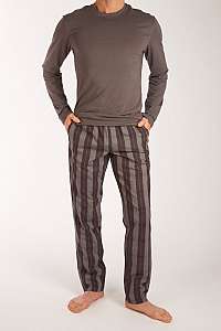 Calvin Klein sivé pánske pyžamo L/S Pant Set - S