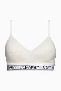 Calvin Klein sivá podprsenka Lightly Lined Wire Free Bralette