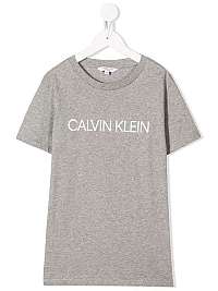 Calvin Klein sivé chlapčenské tričko Tee
