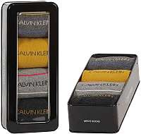 Calvin Klein sivé darčekový 4 pack ponožiek Dark Grey Combo