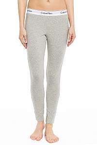 Calvin Klein sivé nohavice Legging Pant s bielou širokou gumou