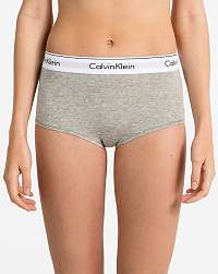 Calvin Klein sivé nohavičky s vyšším sedom Hipster