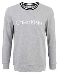 Calvin Klein sivá pánska mikina L/S Sweatshirt - XL