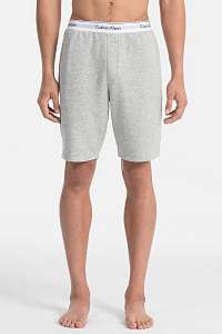 Calvin Klein sivé pánske teplákové kraťasy Short