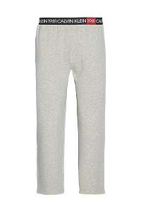 Calvin Klein sivé pánske tepláky Sleep Pant s logom 1981