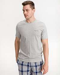 Calvin Klein sivé pánske tričko na spanie