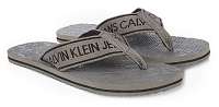 Calvin Klein sivé pánske žabky Beach Sandal Institutional