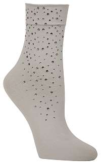 Calvin Klein sivé ponožky Rhinestone s kamienkami --41