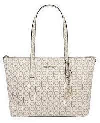 Calvin Klein smotanové/krémové kabelka Shopper MD Monogram