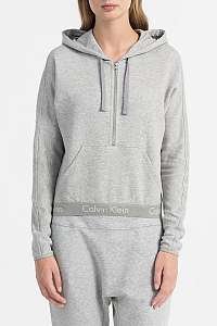 Calvin Klein svetlo sivá dámska mikina Half Zip Hoodie