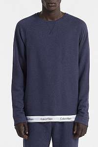 Calvin Klein tmavo modrá pánska mikina L/S Sweatshirt