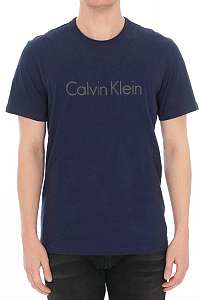 Calvin Klein tmavomodré pánske tričko S/S Crew Neck - XL