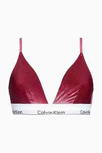 Calvin Klein vínová podprsenka Unlined Triangle