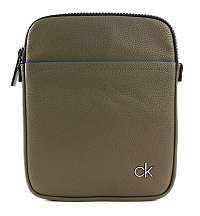 Calvin Klein zelené pánska taška CK Direct Flat Crossover Olive