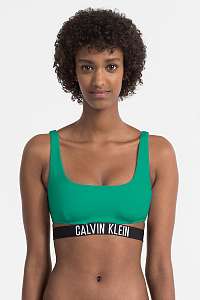 Calvin Klein zelený horný diel plaviek Bralette Bikini Top