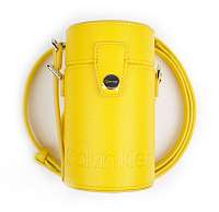 Calvin Klein žltá malá kabelka Drum Cylinder Crossbody CAV