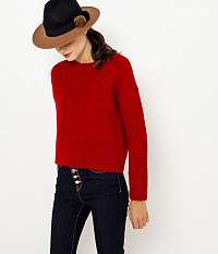 CAMAIEU červené dámsky sveter s prímesou ľanu