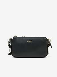 Černá prošívaná crossbody kabelka Guess Arie double