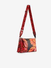 Červená dámska kvetinová kabelka Desigual Sunset Patch Dortmund Maxi