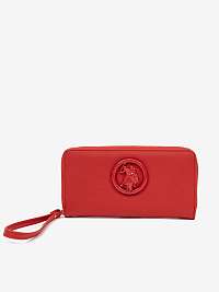 Červená dámska malá peňaženka US Polo Assn. Prestonwood