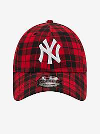 Červená pánska kockovaná šiltovka New Era Mens Check