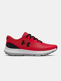 Červená športová obuv Under Armour BGS Surge 3 Kids