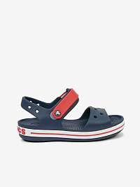 Červené a modré detské sandále Crocs