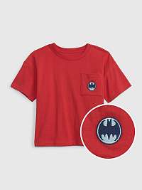 Červené chlapčenské tričko DC Batman GAP