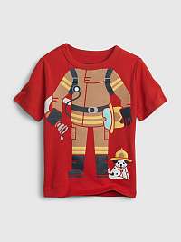 Červené chlapčenské tričko hasič GAP